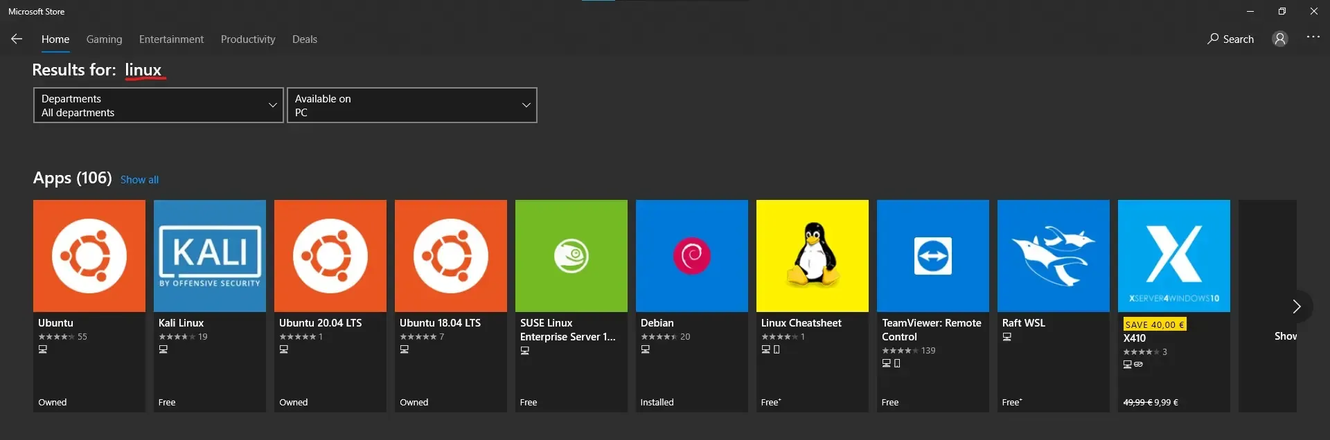 distro-selection-microsoft-store
