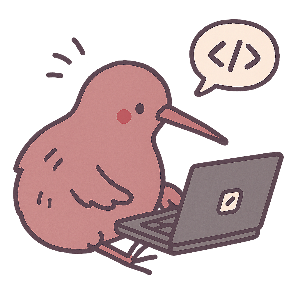 Kiwi bird cute drawing